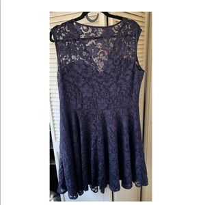 NWT Lovely Lace Navy Dress